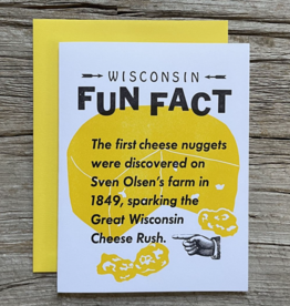 Nesja Press Wisconsin Fun Fact Greeting Card -