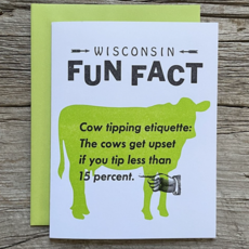 Nesja Press Wisconsin Fun Fact Greeting Card -