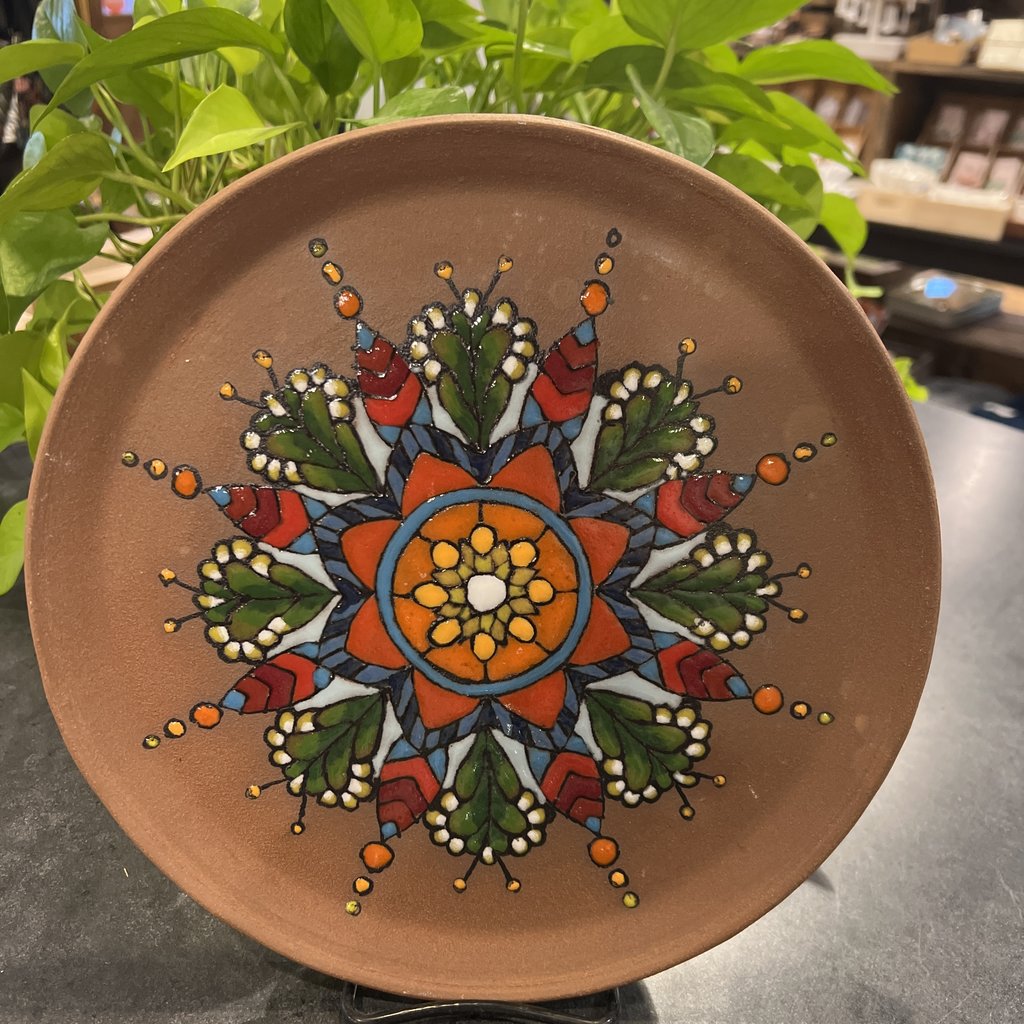 Ann Wrzosek-Manor (Meadowsong Studios) Mandala Plate (L)