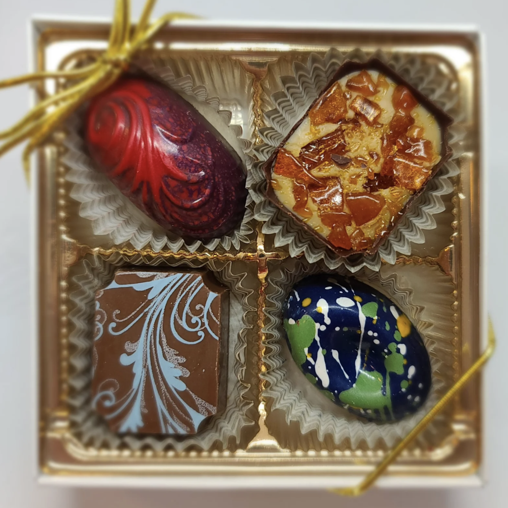 Sweet Driver Chocolates 4-Piece Truffle Box (Assorted)