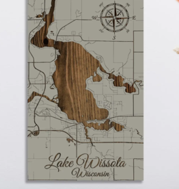 Wood Map: Lake Wissota (7.25” x 12”)