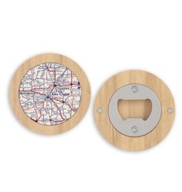 Daisy Mae Designs Eau Claire Map Magnetic Bottle Opener