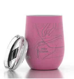 Well Told Wholesale 12 oz Insulated Wine Tumbler Eau Claire- Pink