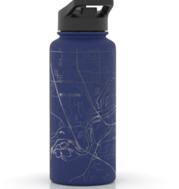 Volume One 32 oz Insulated Hydration Bottle Eau Claire- Midnight Blue