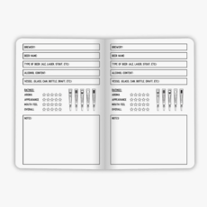 Justin Ryan Books 2 Pack Beer Log Book - 20-page books