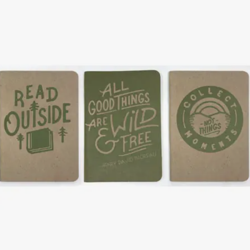 Read Outside 3-pack Notebooks