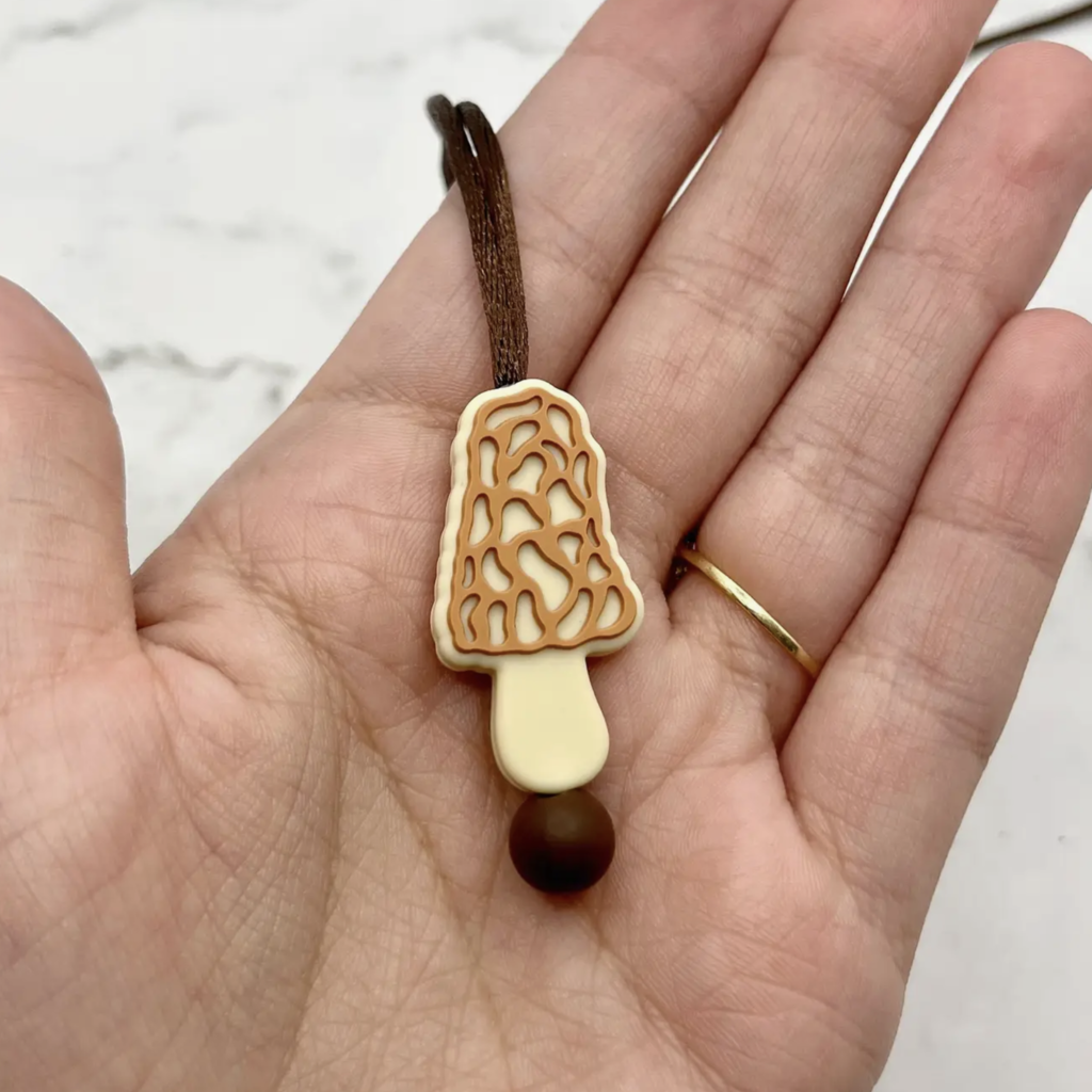 Morel Mushroom Fidget Necklace