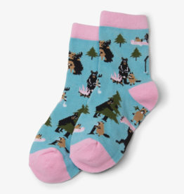 Little Blue House Kids Socks- Life in the Wild (Pink)