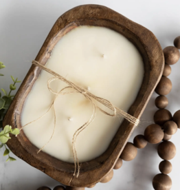 Beneath The Pines Candle Co. Wooden Dough Bowl Candle - Northern Pine