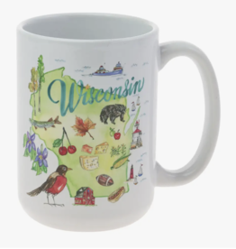 Boston International WI State Collection Ceramic 15 oz Mug