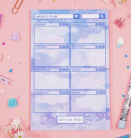 Unicorn Eclipse Blue Skies Weekly Planner Pad