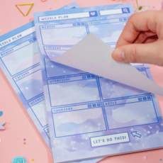 Unicorn Eclipse Blue Skies Weekly Planner Pad
