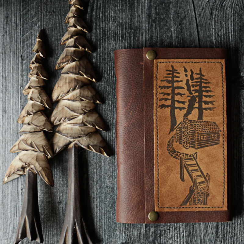 Large Cabin Guest Book Leather Journal