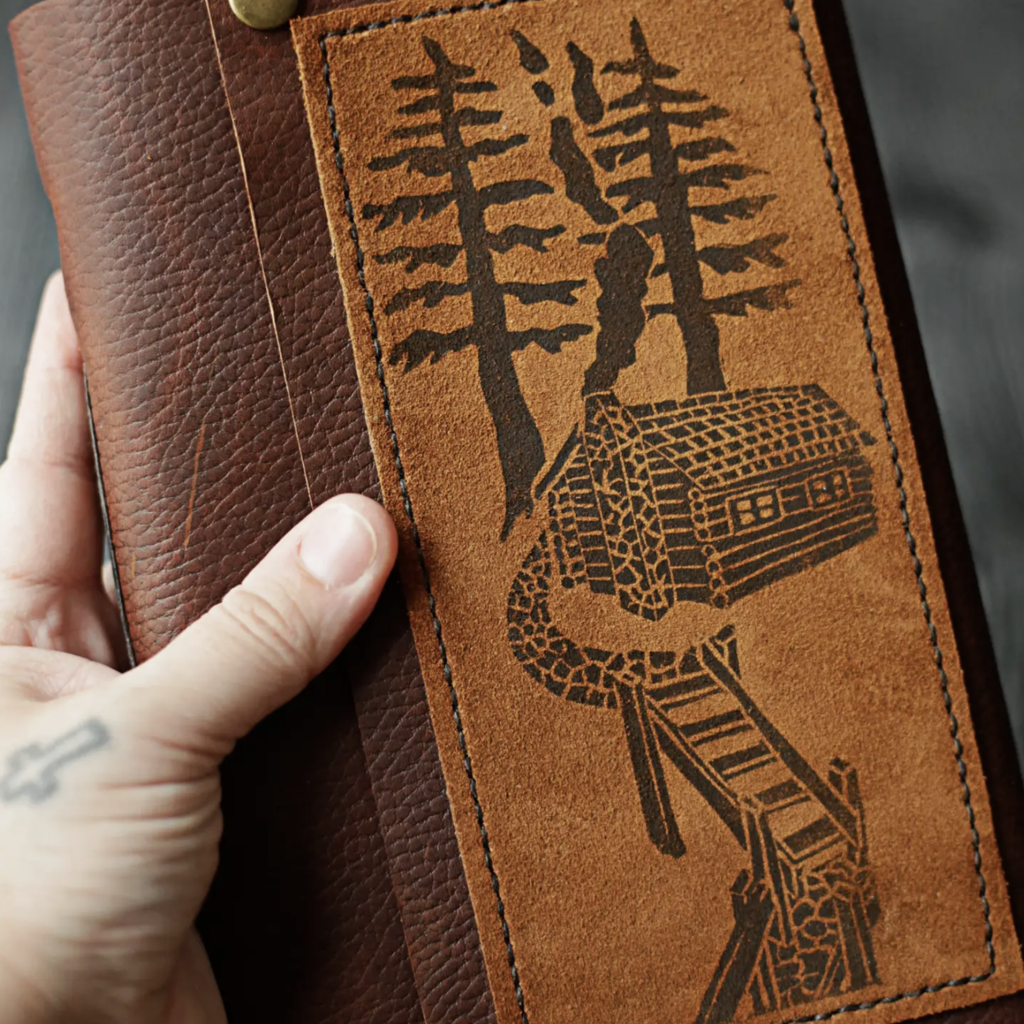 Wayfaring Goods Large Cabin Guest Book Leather Journal