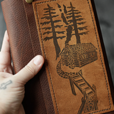 Wayfaring Goods Large Cabin Guest Book Leather Journal