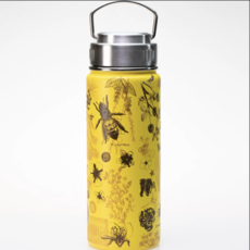 Cognitive Surplus 18 oz. Stainless Steel Vacuum Flask - Honey Bee