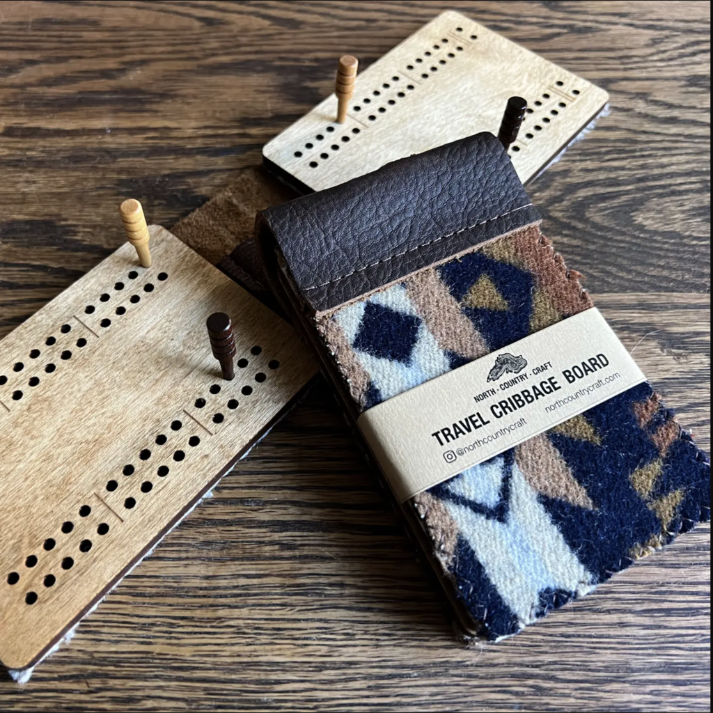 North Country Craft Travel Cribbage Board