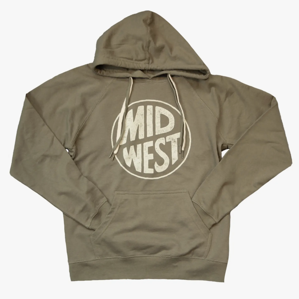Olive Midwest Circle Hoodie - The Local Store