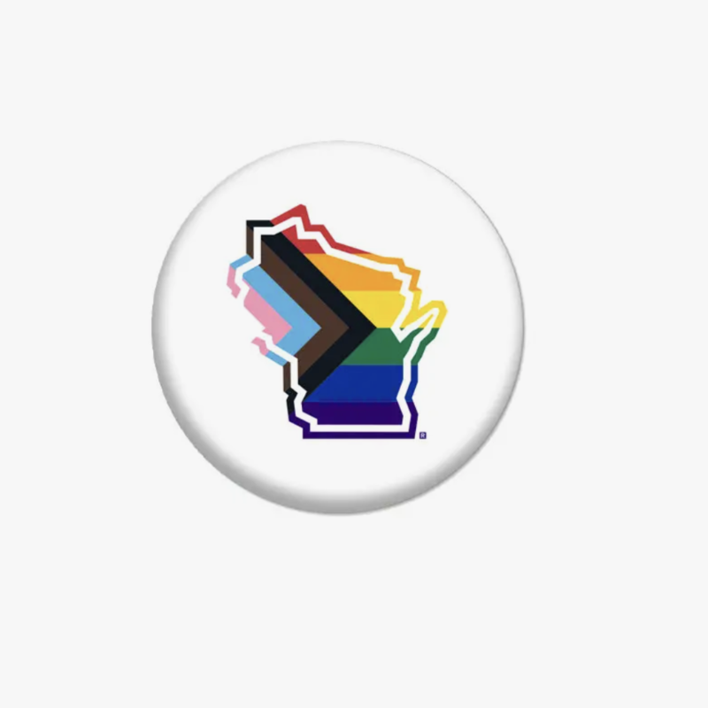 Wisconsin Progress Pride Button