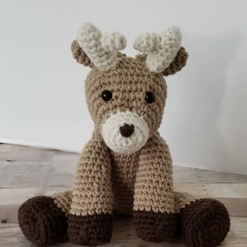 Nickel Creek Stitches LLC Brown Deer Stuffed Animal