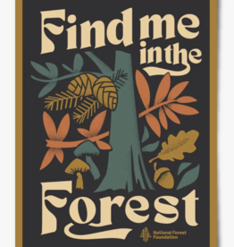 Find me in the Forest - 12 x 16 Poster