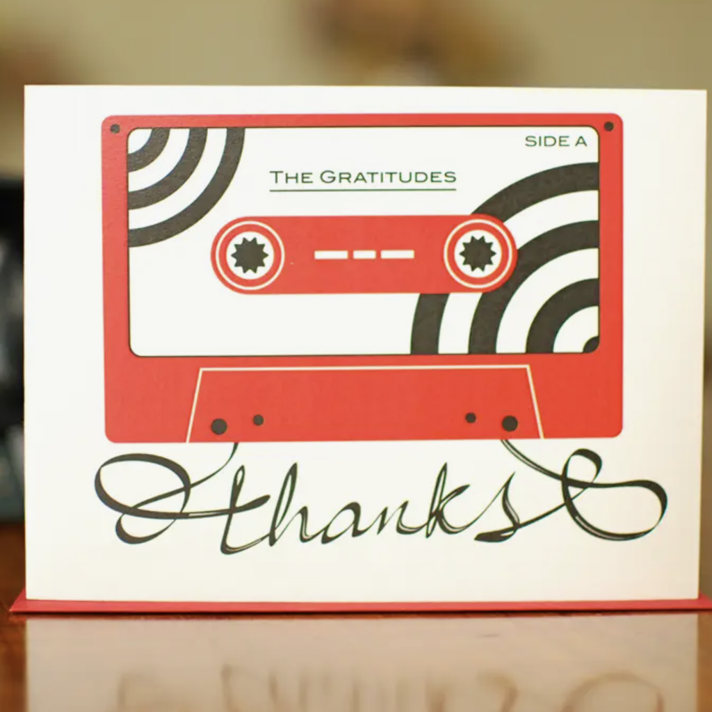 Man vs. George Designs Red Tape - Thank You Card