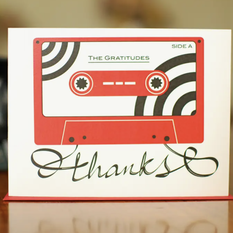 Man vs. George Designs Red Tape - Thank You Card