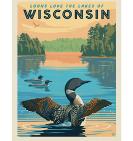 Anderson Design Group Wisconsin Loons Print 8x10
