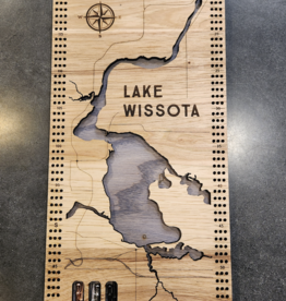 The Oaklair Woodcraft Lake Wissota Cribbage Board