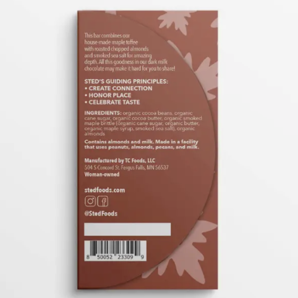 Sted Foods Sted - Mini Almond Maple Brittle