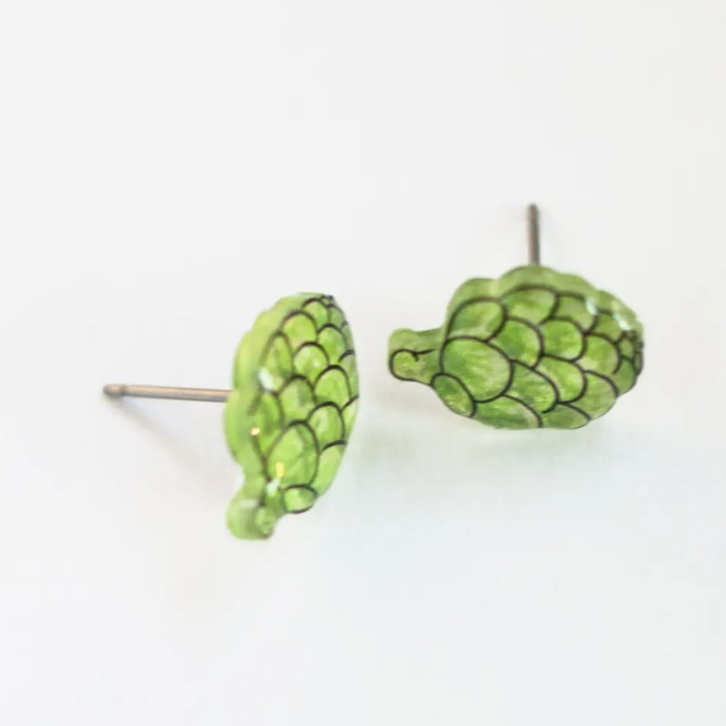 Beer Hops Stud Earrings