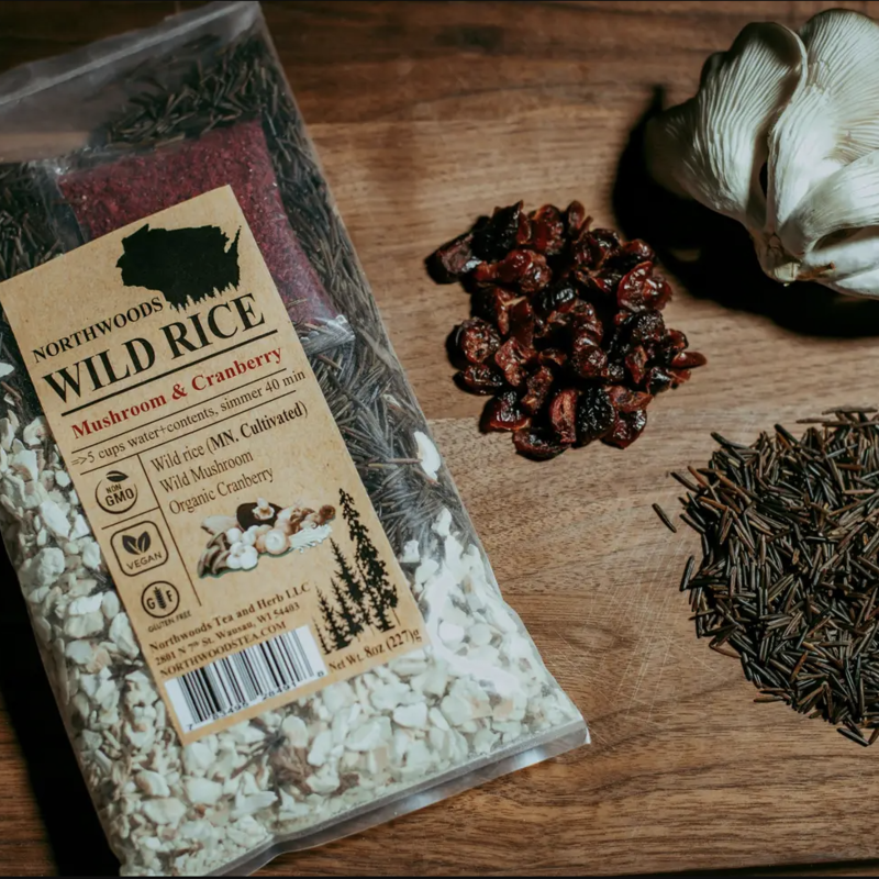 Northwoods Tea & Herb Wild Rice - Mushroom Cranberry Blend