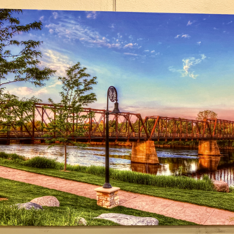 Lloyd Fleig Canvas Print - Phoenix Park Bridge 18x24