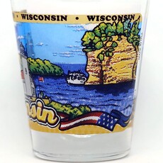 Volume One Shot Glass - Wisconsin Postcard