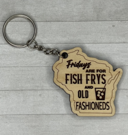 Fish Fry and Old Fashioned Key Chain