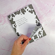 Cow Print Moo  Notepad