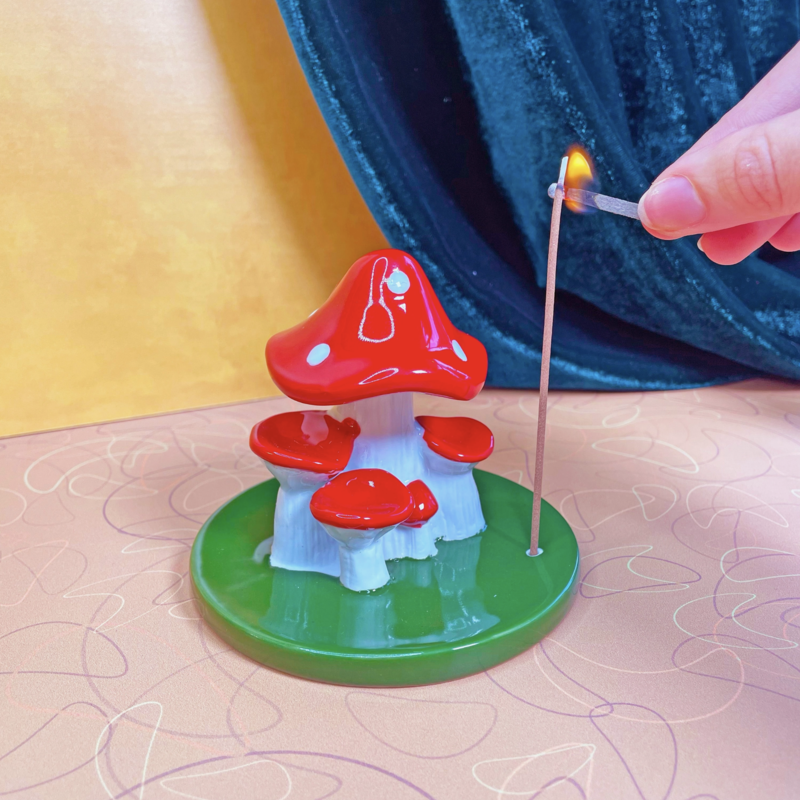 Mushroom Incense Holder