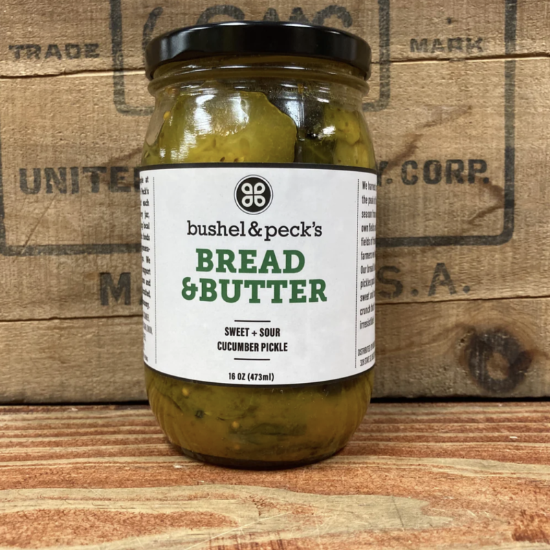 Bushel & Peck's Bread & Butter Pickles 16oz.