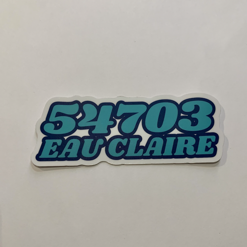 CJ's Cottage Eau Claire Area Code Sticker
