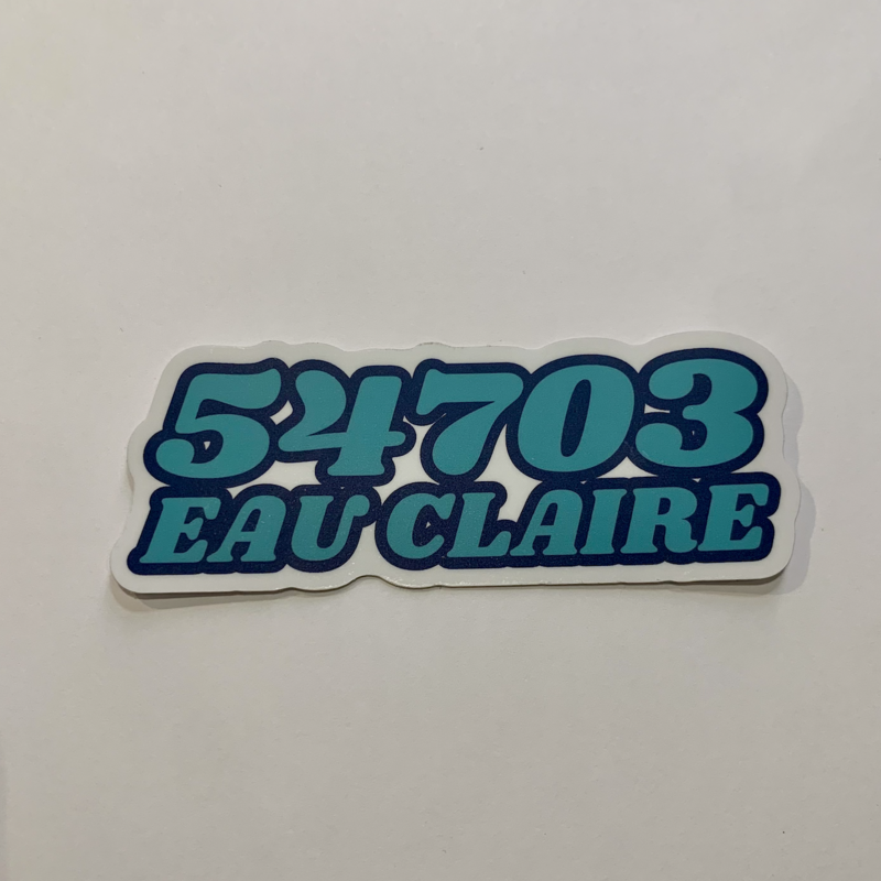 Eau Claire Area Code Sticker