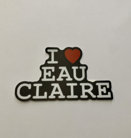 CJ's Cottage I Heart Eau Claire Sticker
