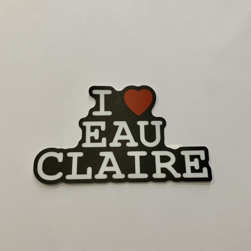 I Heart Eau Claire Sticker