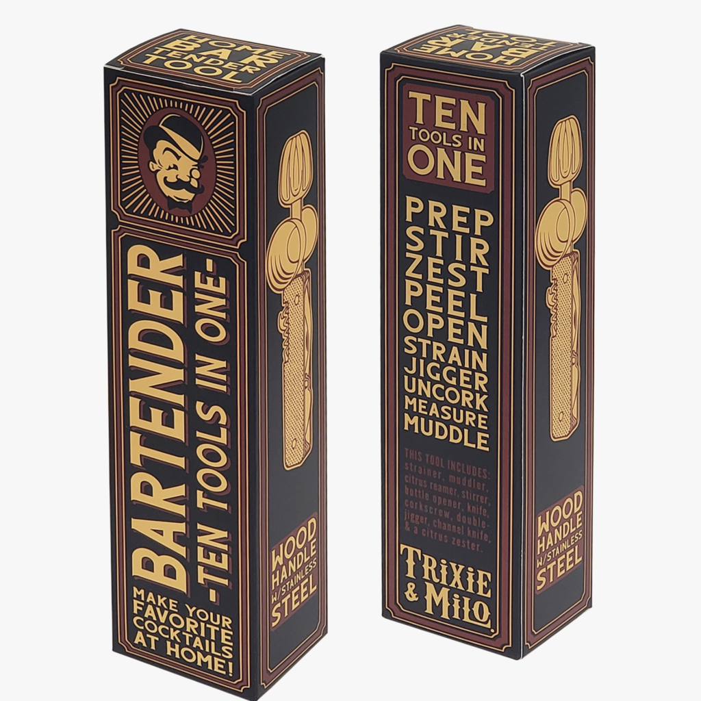 Trixie & Milo Bar-"10"-der Tool- 10 in 1 cocktail/bar tool