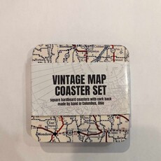 Eau Claire Map Coaster Set of 4