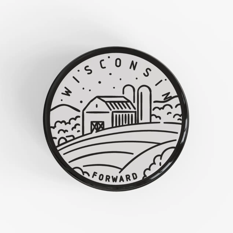 Wisconsin Button Pin