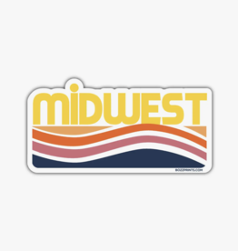 Bozz Prints Midwest Waves Sticker