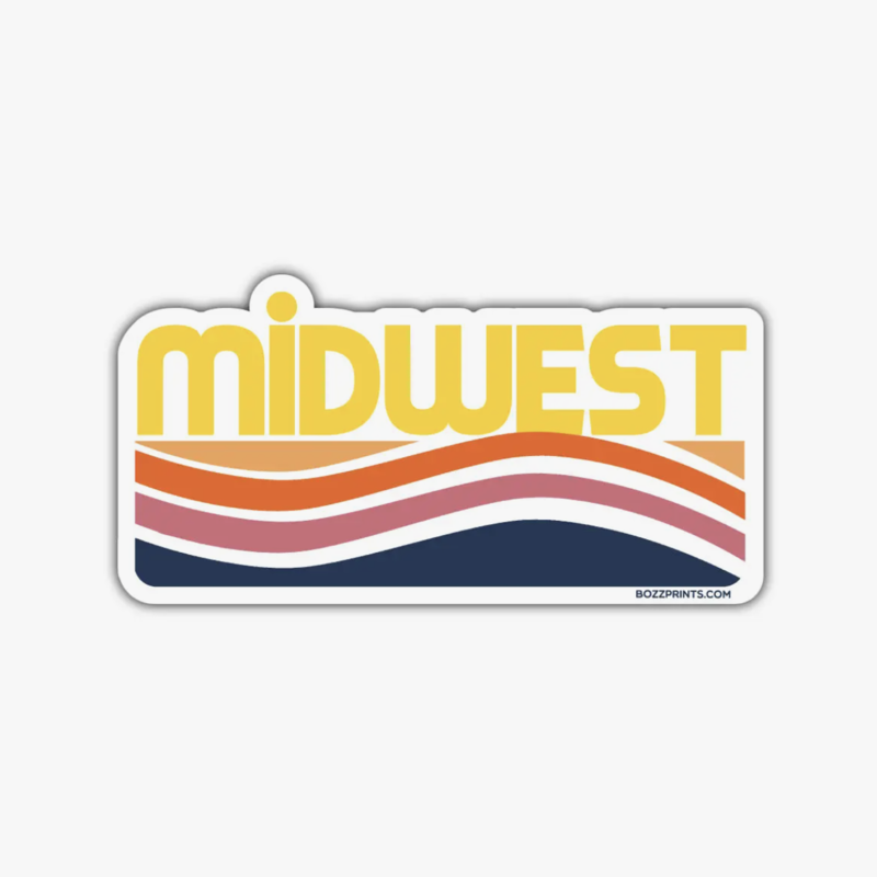 Midwest Waves Sticker