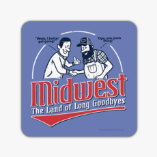 Bozz Prints Midwest Land of Long Goodbyes Sticker