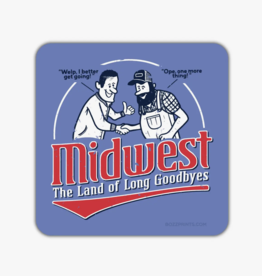 Bozz Prints Midwest Land of Long Goodbyes Sticker