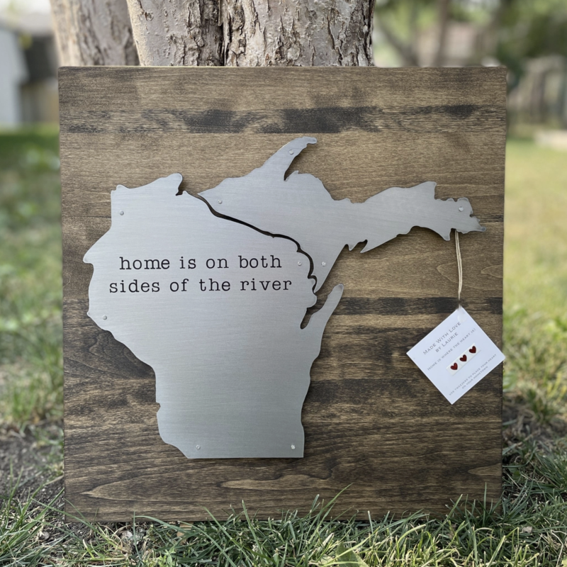 made with love by laurie Wisconsin/UP Both Sides of the River
